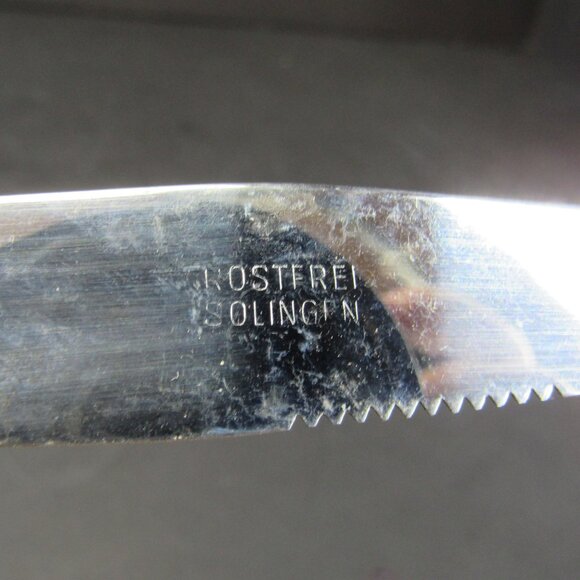 Rostfrei Solingen 8 Inch Cheese Knife with Blonde Tapered Wooden Handle - Picture 6 of 7